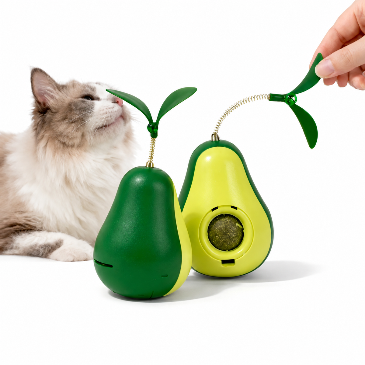 Catnip Toplu Yaylı Avakado Hacıyatmaz Kedi Oyuncağı