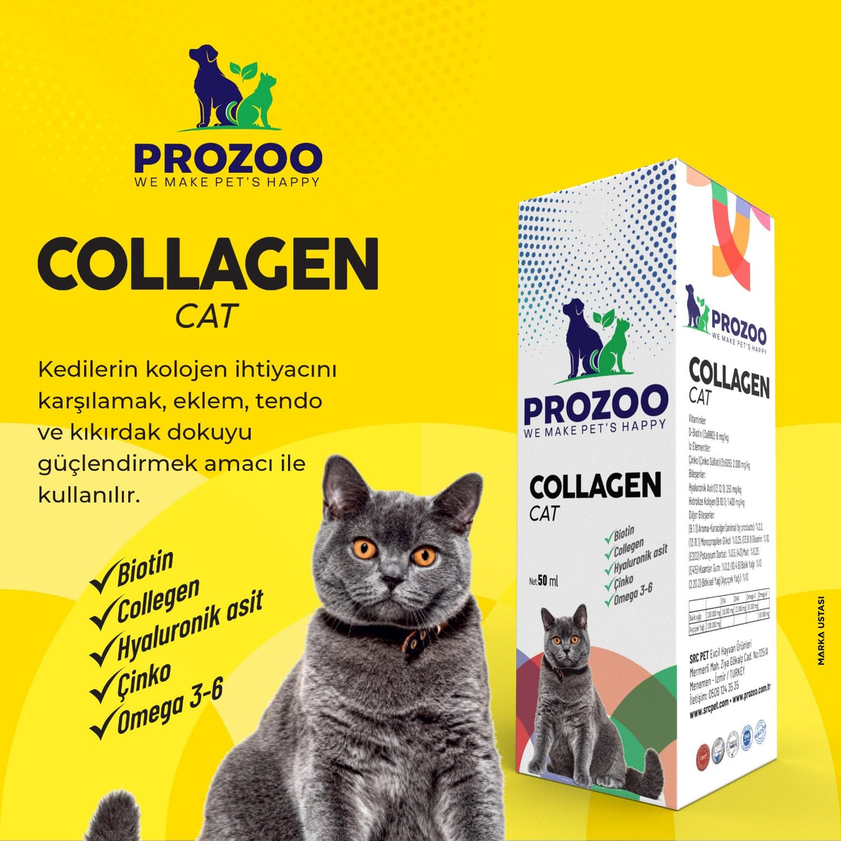 Kedi Kolajen 50 ml paket görseli