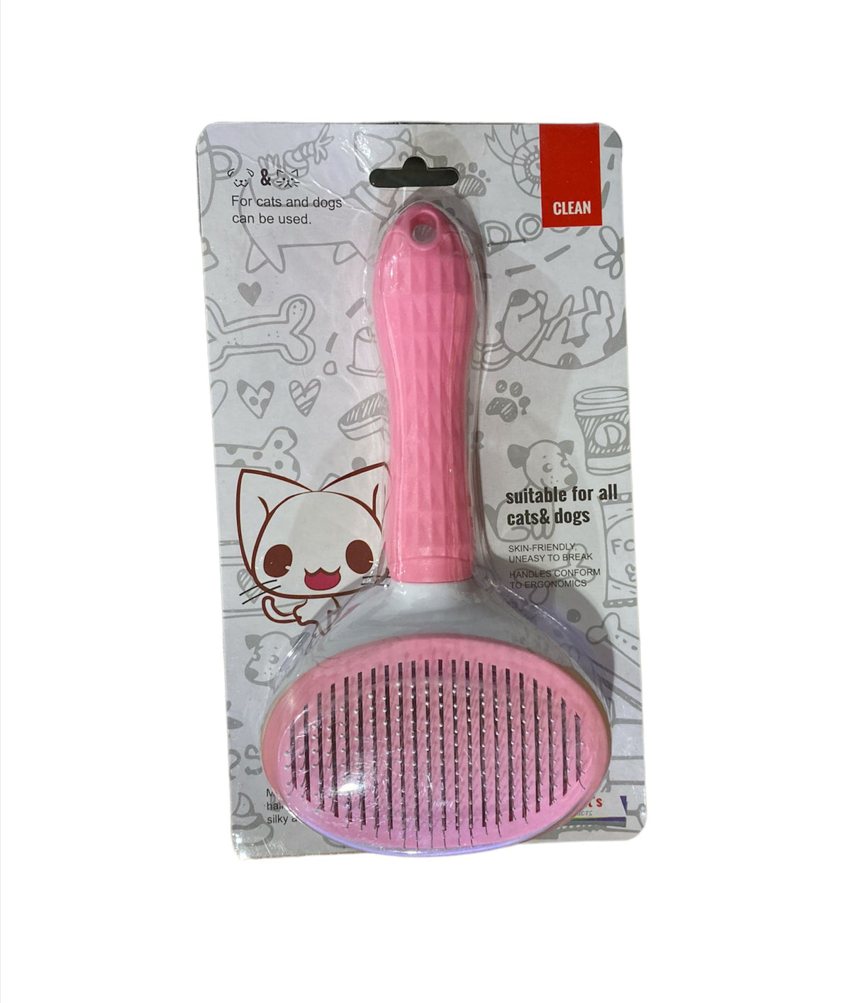 Cleanpet's Kedi Köpek Basmalı Başlıklı Tarak paket görseli