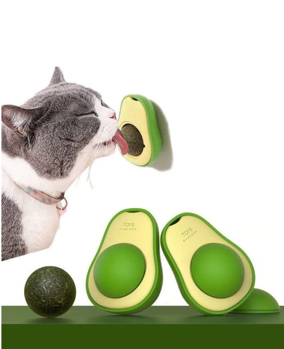 Catnip Avokado Kedi Duvar Yalama Topu paket görseli