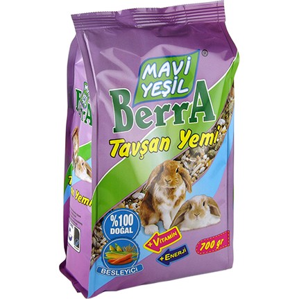 Vitaminli Besleyici Tavşan Yemi 700g Mavi Yeşil paket görseli