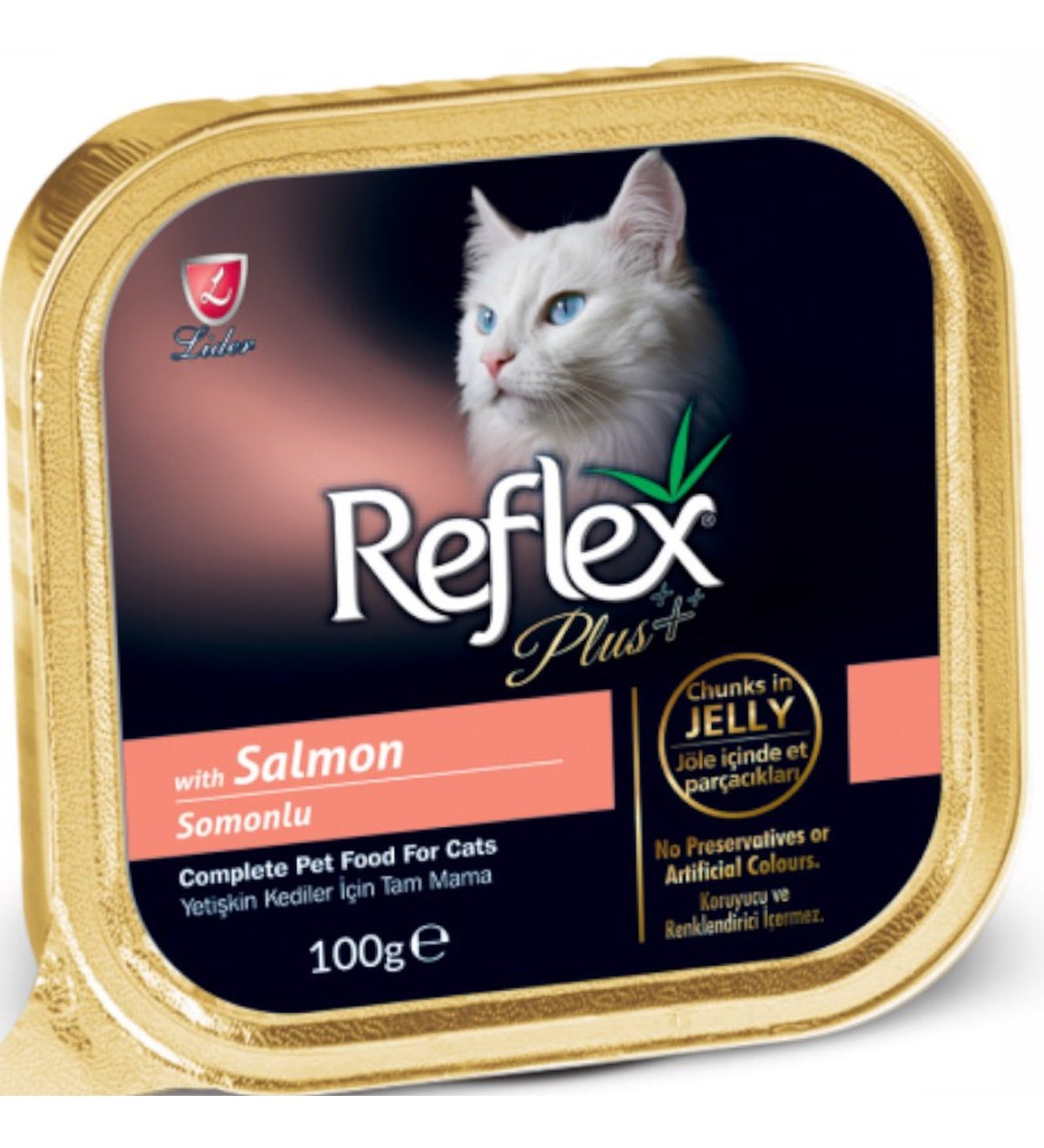 Reflex Plus Somonlu Yetişkin Kedi Pate 100 G paket görseli