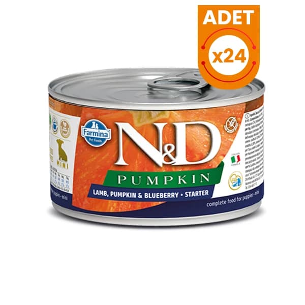 N ve D Pumpkin Balkabaklı Kuzu Etli Anne ve Yavru Konserve Köpek Maması 12 Adet / 140 g paket görseli