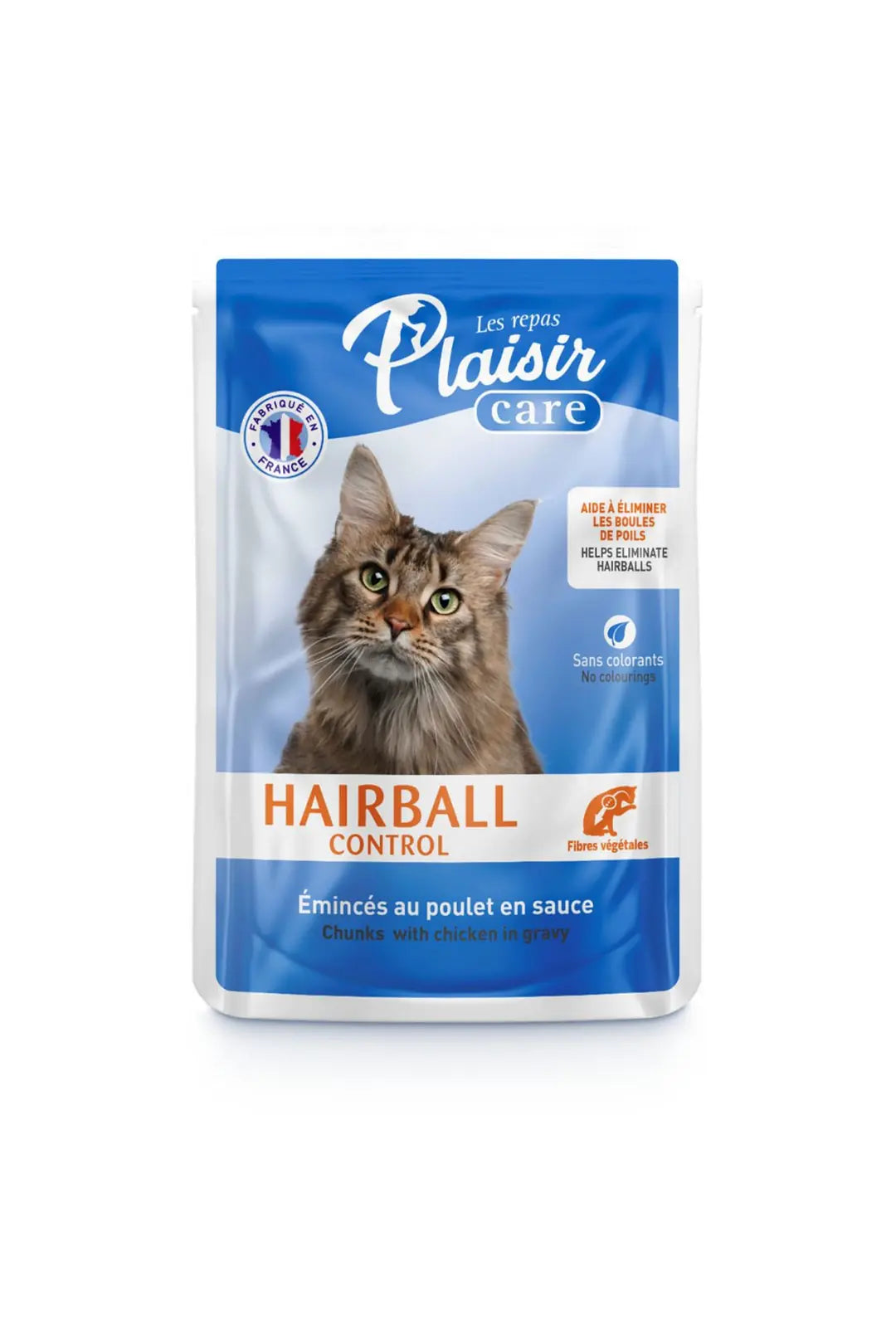 Plaisir Care Hairball Tavuklu Tüy Yumağı Önleyici Yetişkin Kedi Konservesi 85 g paket görseli
