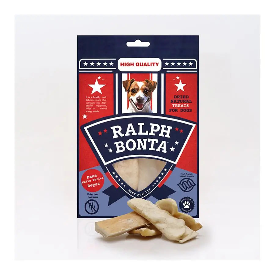 Ralph Bonta Kurutulmuş Dana Kelle Derisi Beyaz 100 g / Beyaz paket görseli
