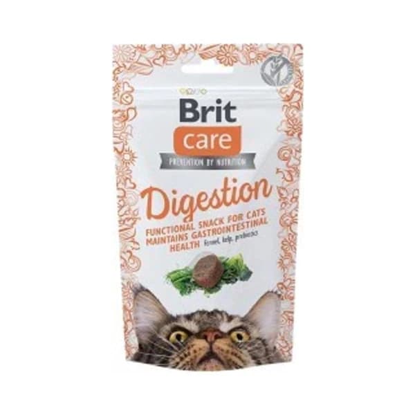Brit Care Snack Digestion Sindirim Sistemi Düzenleyici Kedi Ödül Maması 1 Adet / 50 g paket görseli