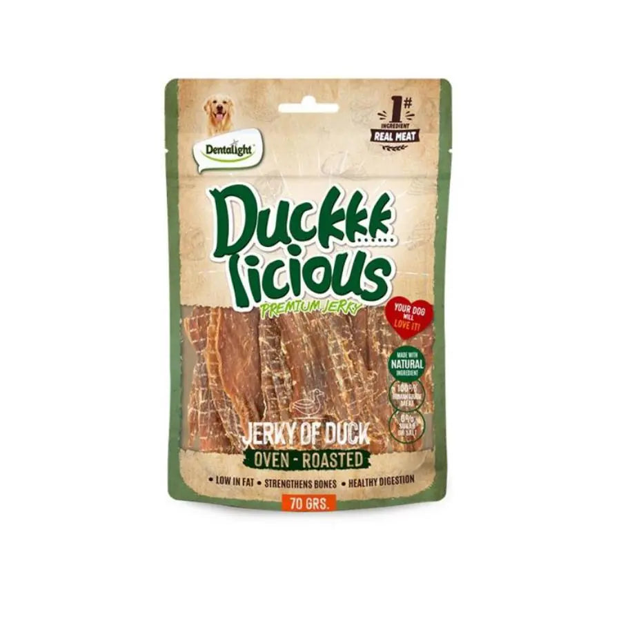 Dentalight Duck Jerky Ördek Etli Köpek Ödül Maması 70 g paket görseli