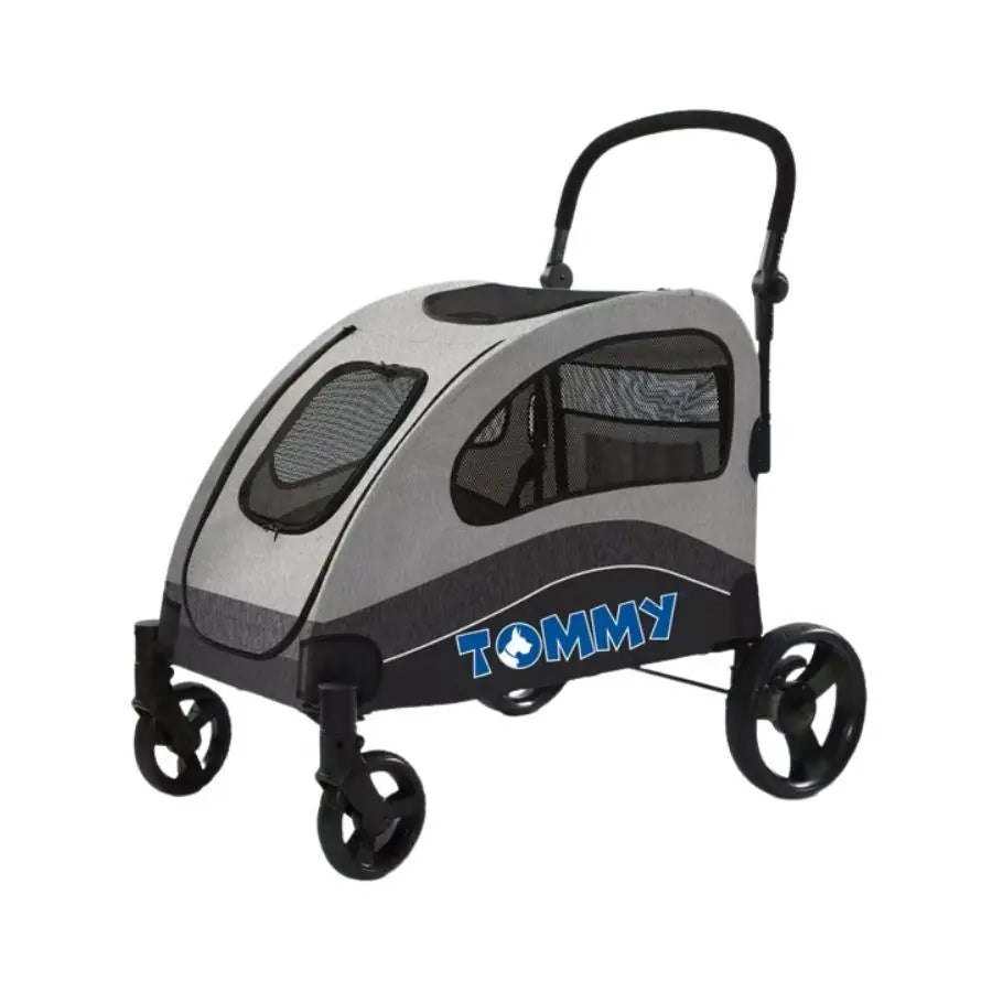Tommy Evcil Hayvan Arabası 90x73x108 Cm Gri Max 60 kg paket görseli