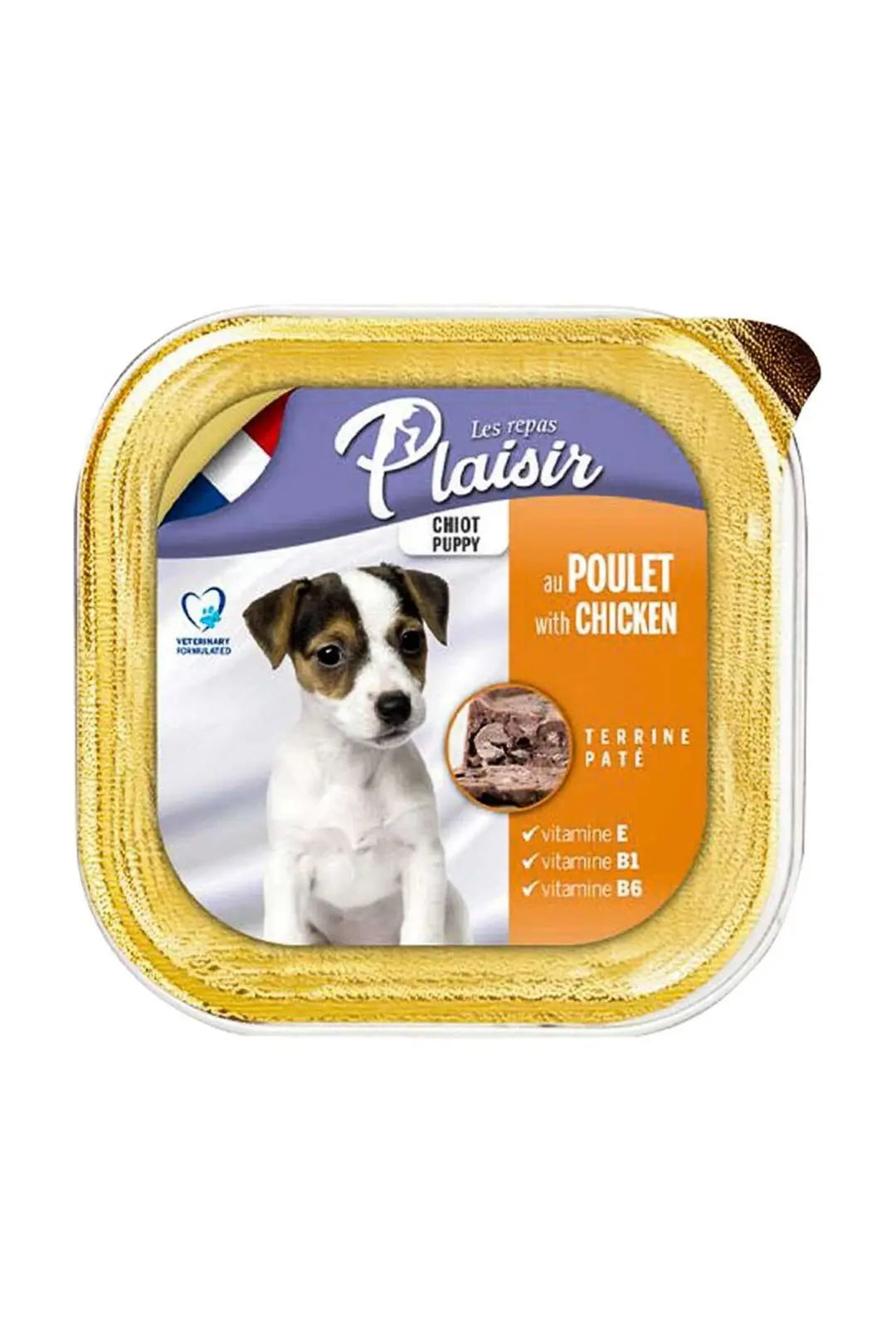 Plaisir Pate Ezme Tavuk Etli Yavru Köpek Konservesi 150 g paket görseli