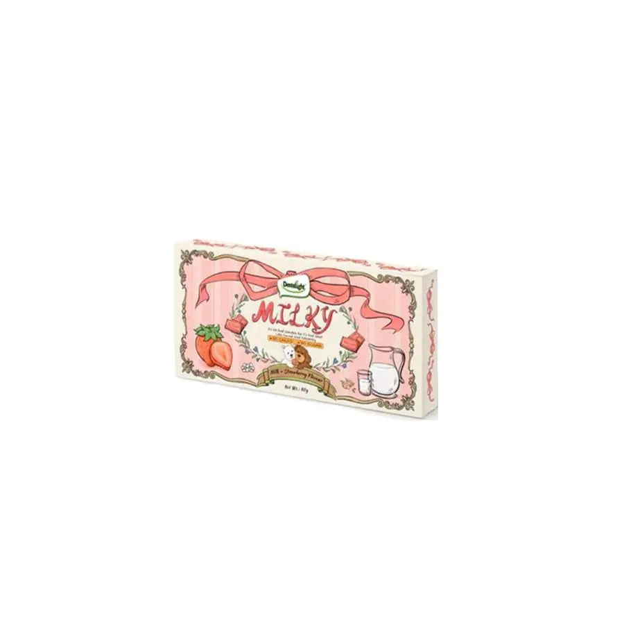 Dentalight Milky Doggy Choco Bar Süt ve Çilek Aromalı Köpek Ödülü 80 g paket görseli