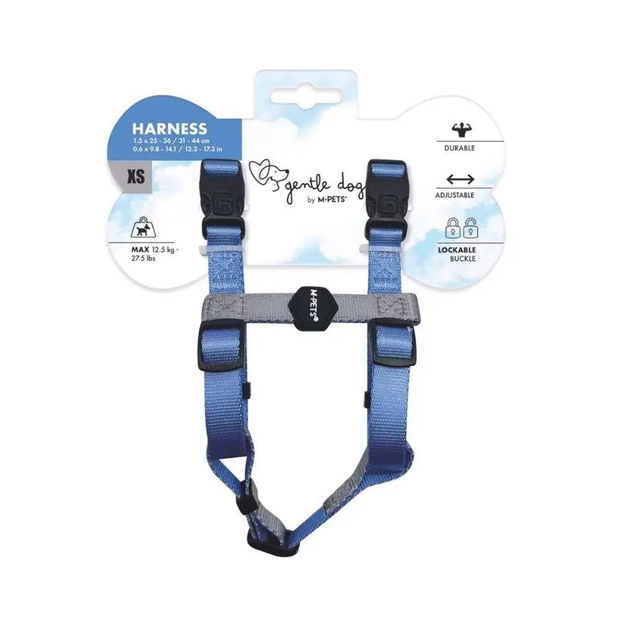 M-Pets Gentle Köpek Göğüs Tasması Mavi XS paket görseli