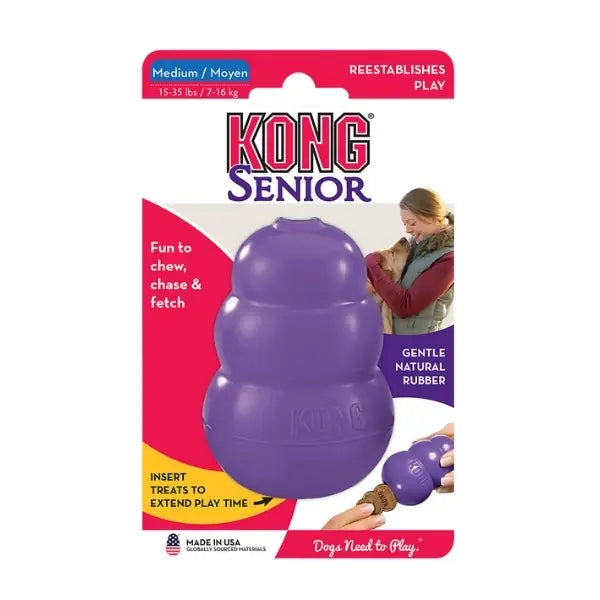 Kong Senior Ödül Hazneli Hafif Yumuşak Yaşlı Köpek Oyuncağı 10,4x7x7 Cm Medium paket görseli