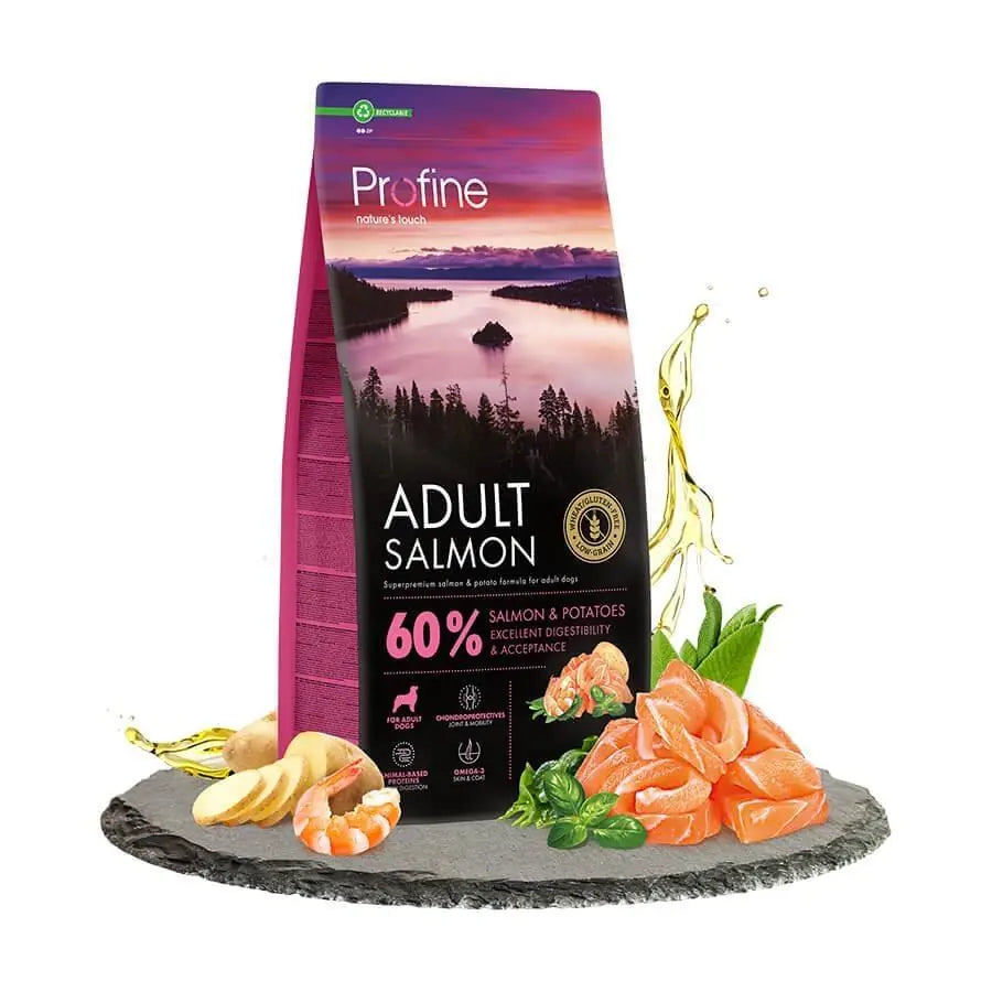 Profine Glutensiz Somonlu Yetişkin Köpek Maması 12 kg paket görseli