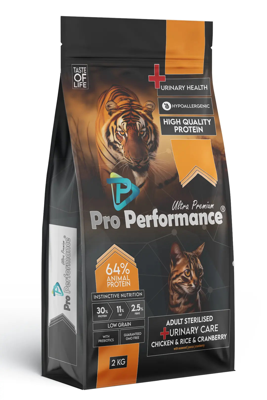 Pro Performance Sterilised Tavuklu ve Pirinçli Kısırlaştırılmış Yetişkin Kedi Maması 2 kg paket görseli