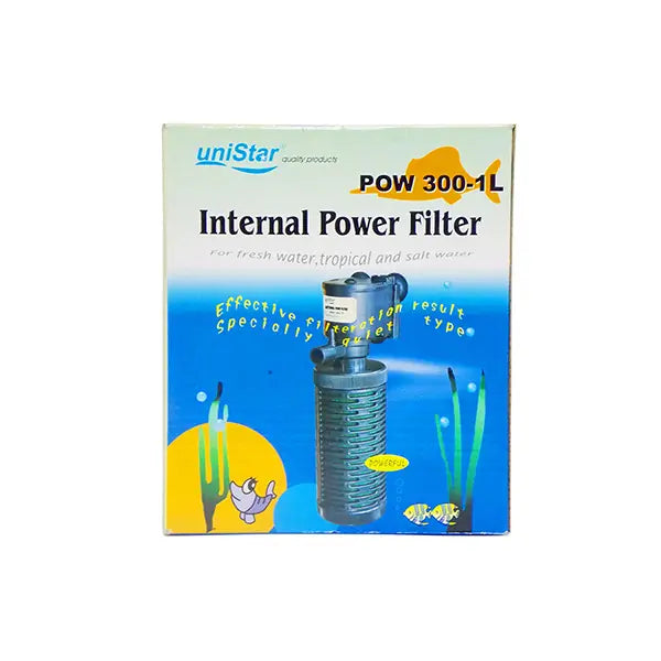 Unistar Pow 300-1l Akvaryum İç Filtresi 500 L/h paket görseli