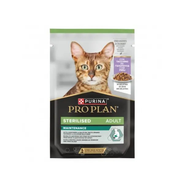 Pro Plan Hindili Pouch Kısırlaştırılmış Konserve Kedi Maması 85 g paket görseli