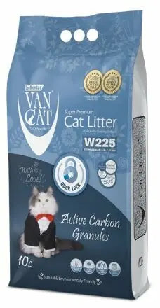 Van Cat Aktif Karbonlu İnce Taneli Topaklanan Bentonit Kedi Kumu 10 L paket görseli