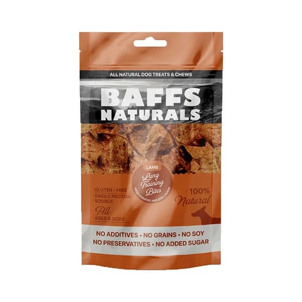 Baffs Naturals Kuzu Ciğer Köpek Eğitim Ödül Maması 100 g paket görseli