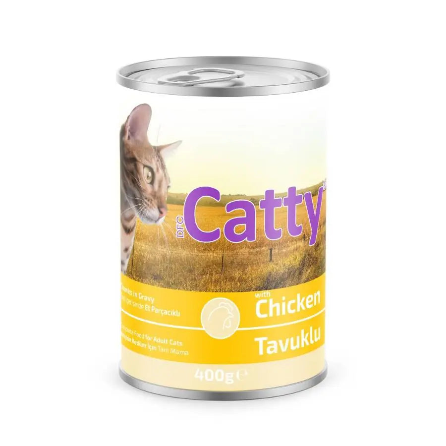 Catty Sos İçinde Tavuk Etli Kedi Konservesi 400 g paket görseli