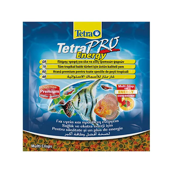 Tetra Pro Energy Crisps Tropikal Balıklar için Yem 12 g paket görseli