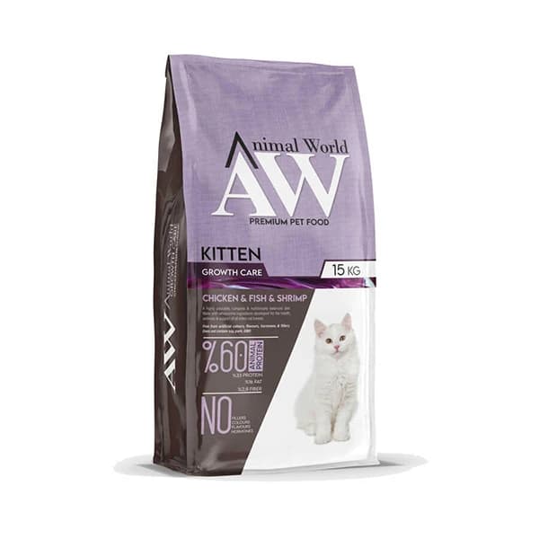 Animal World Kitten Tavuk Etli ve Karidesli Yavru Kedi Maması 15 kg paket görseli
