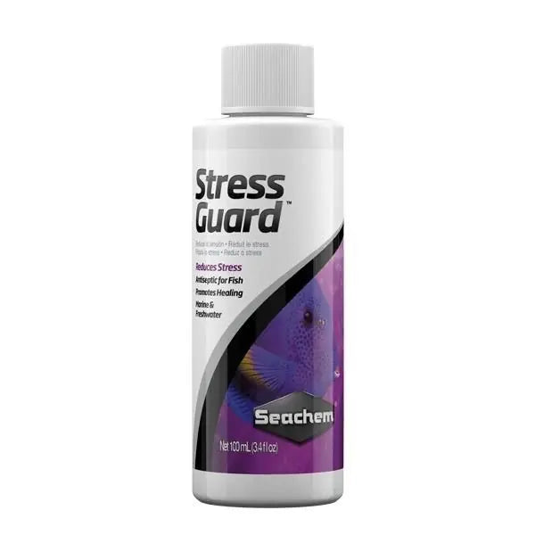 Seachem Streesguard Akvaryum Balıkları için Stress Önleyici 100 ml paket görseli