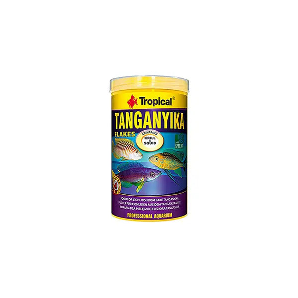 Tropical Tanganyika Flakes Tanganyika Cichlid Balıkları için Pul Balık Yemi 250 ml / 50 g paket görseli