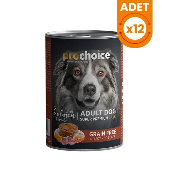 Prochoice Adult Kuzu Somon ve Havuçlu Yetişkin Köpek Konservesi 12 Adet / 400 g paket görseli
