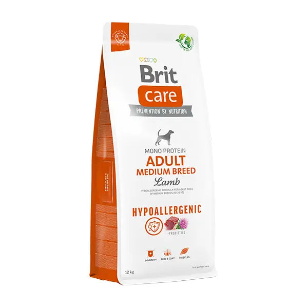 Brit Care Hypo-Allergenic Kuzu Etli Orta Irk Yetişkin Köpek Mamasi 3 kg paket görseli