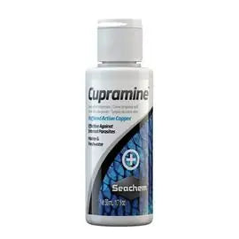 Seachem Cupramine Antibakteriyel Dış Parazit Losyonu 50 ml paket görseli