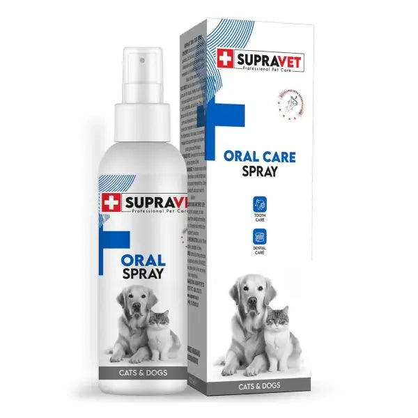 Supravet Oral Care Kedi ve Köpek Ağız Bakım Spreyi 100 ml paket görseli