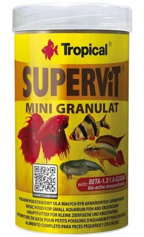 Tropical SuperVit Mini Granulat Granül Balık Yemi 162 g paket görseli