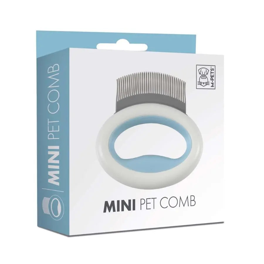M-Pets Mini Mavi Yumuşak Dişli Mini Tarak paket görseli
