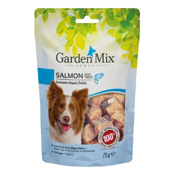 Garden Mix Somonlu Düşük Yağlı Şekersiz Köpek Ödül Maması 1 Adet / 75 g paket görseli