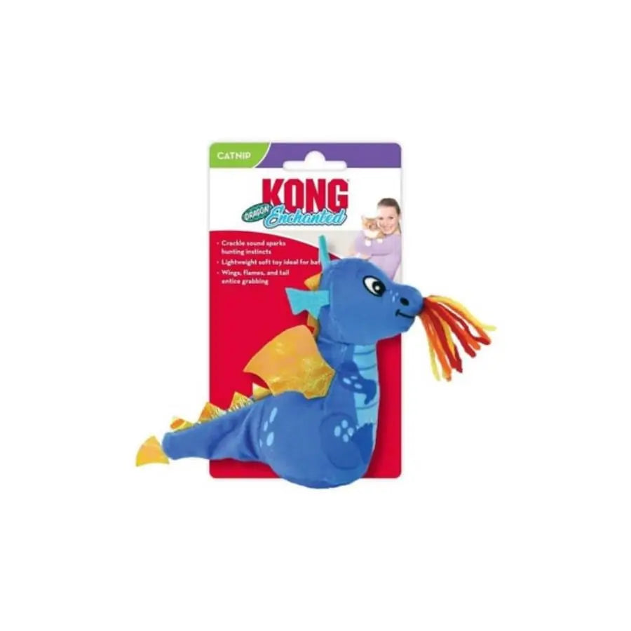 Kong Catnipli Ejderha Peluş Kedi Oyuncağı 1 paket görseli