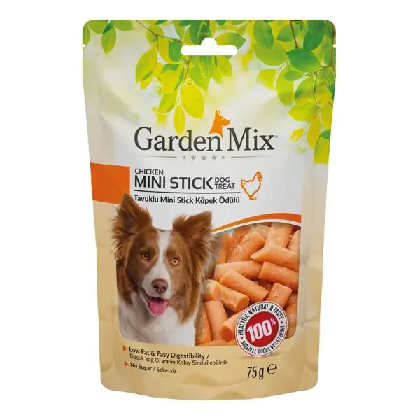 Garden Mix Tavuklu Mini Stick Köpek Ödül Maması 1 Adet / 75 g paket görseli