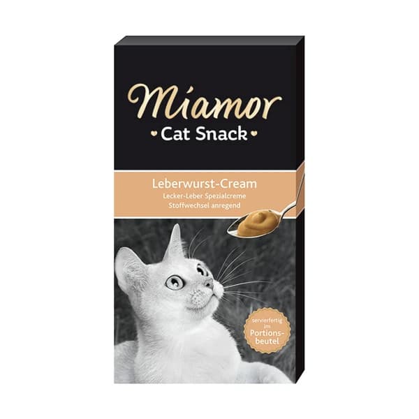 Miamor Cream Ciğerli Kedi Ödül Maması 6x15 g / 1 Adet paket görseli
