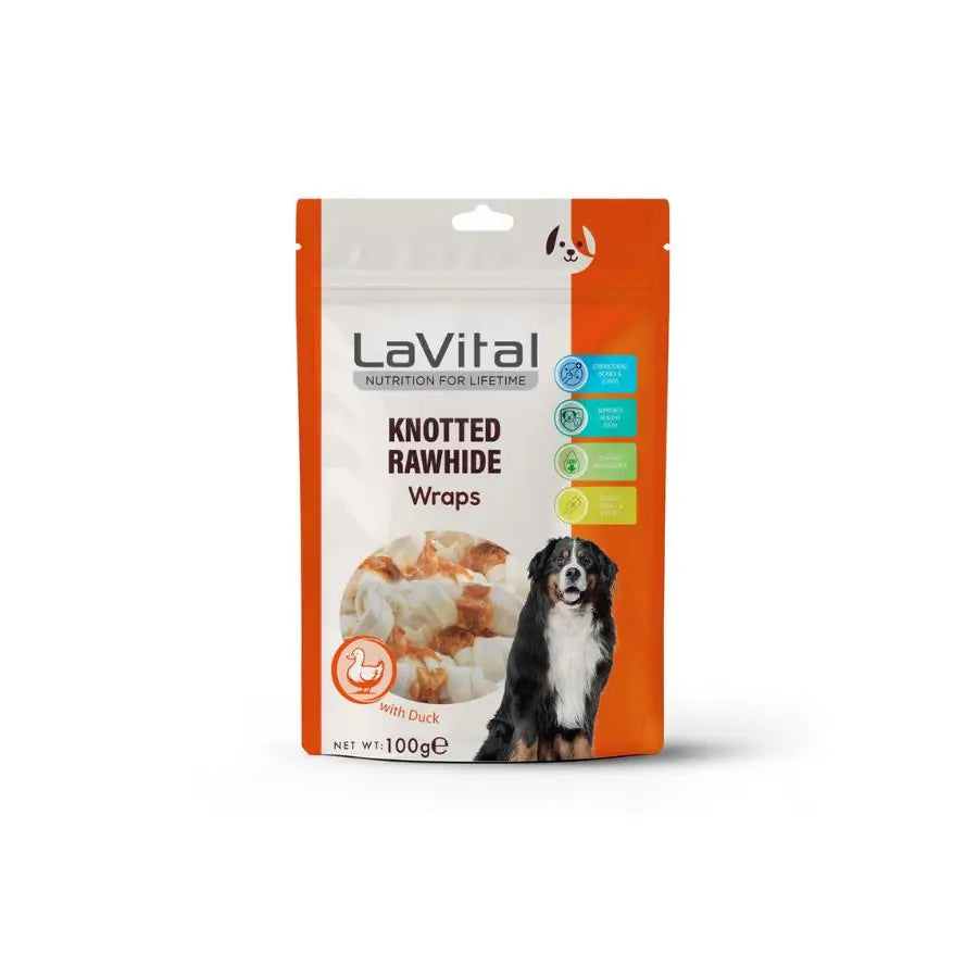 LaVital Ördek Etli Sarılı Kemik Köpek Ödülü 100 g paket görseli