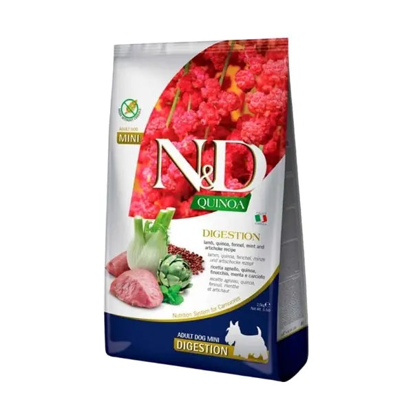 N ve D Quinoa Digestion Kuzulu Yetişkin Köpek Maması 2,5 kg paket görseli