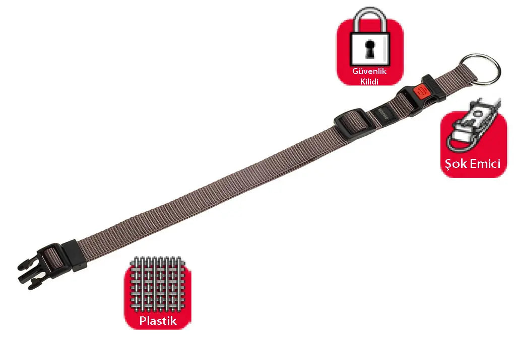 Karlie Kilitli Boyun Tasması S 30-45 cm Gri paket görseli