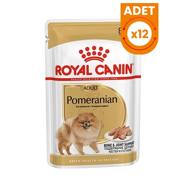 Royal Canin Pomeranian Adult Pouch Konserve Köpek Maması 12 Adet / 85 g paket görseli
