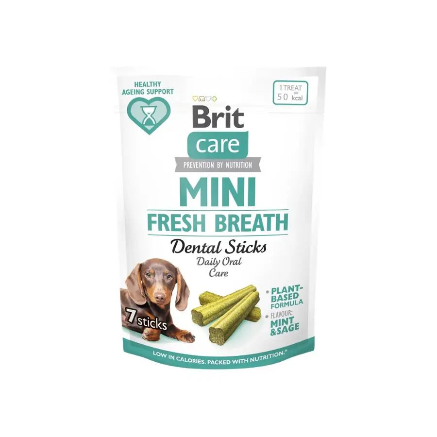 Brit Care Günlük Ağız Bakımı ve Ferah Nefesi Destekleyen Mini Irk Köpek Ödül Maması 120 g paket görseli