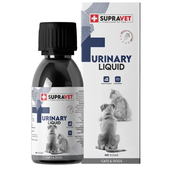 Supravet Urinary Kedi ve Köpekler için İdrar Sağlığı Sistemi Destekleyici Sıvı Damla 100 ml paket görseli