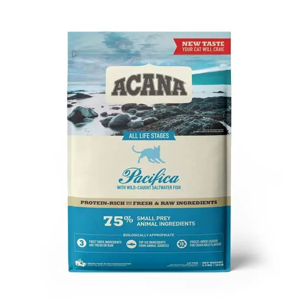 Acana Pacifica Balık ve Sebzeli Yavru ve Yetişkin Kedi Maması 4,5 kg paket görseli