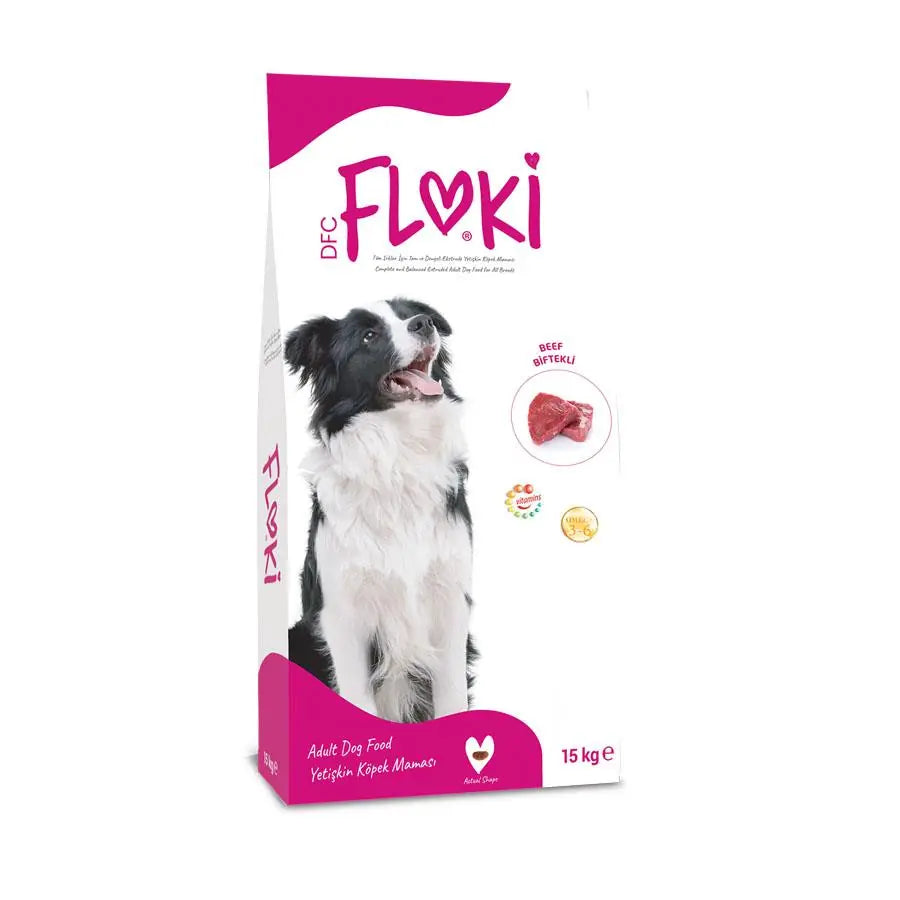 Floki Biftekli Yetişkin Köpek Maması 15 kg paket görseli