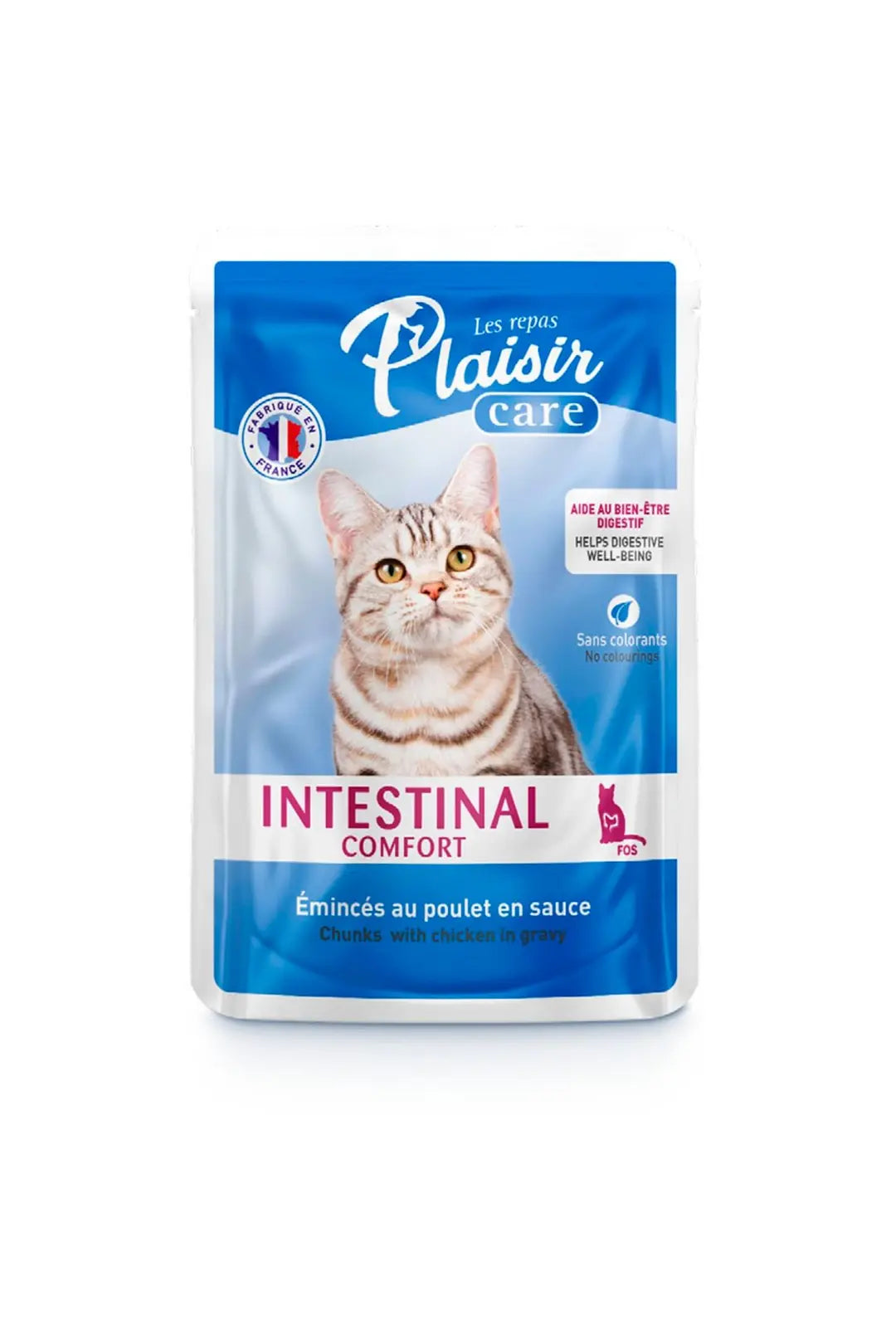 Plaisir Care Intestinal Comfort Pouch Tavuklu Yetişkin Kedi Konservesi 85 g paket görseli