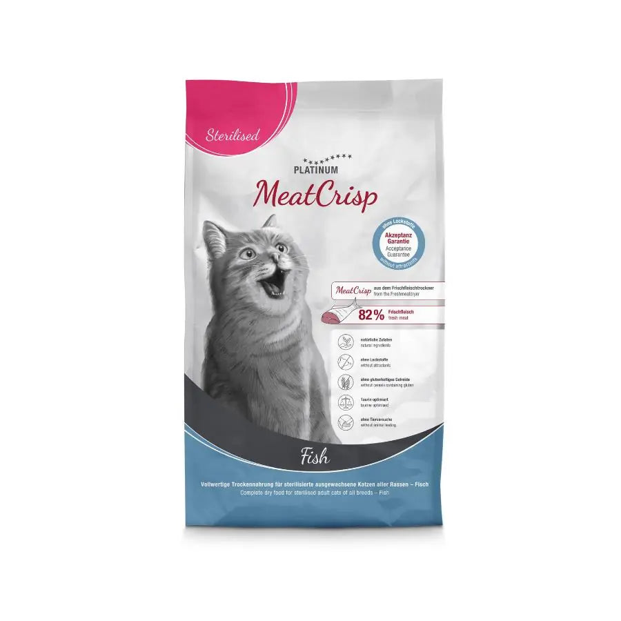 Platinum MeatCrisp Balıklı Kısır Kedi Maması 1,5 kg paket görseli