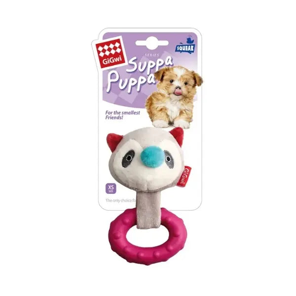 Gigwi Suppa Puppa Sesli Rakun Peluş Köpek Çiğneme Oyuncağı 20 Cm paket görseli