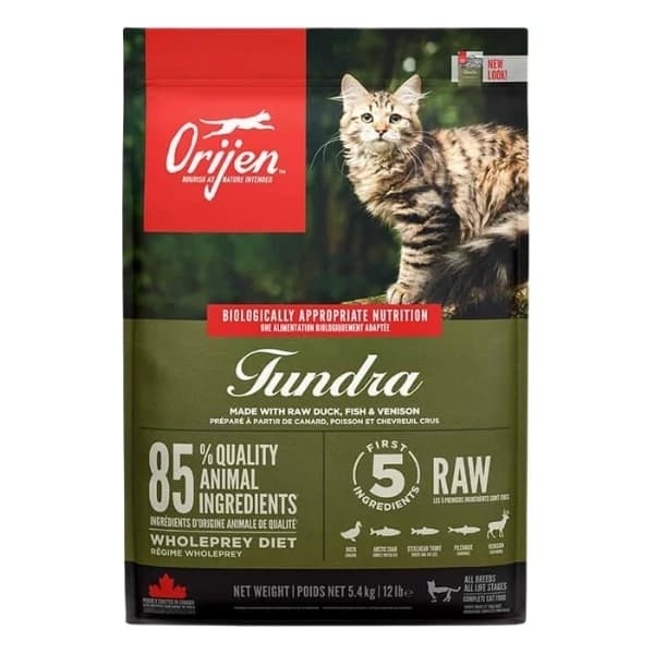Orijen Tundra Tahılsız Yetişkin Kedi Maması 5,4 kg paket görseli