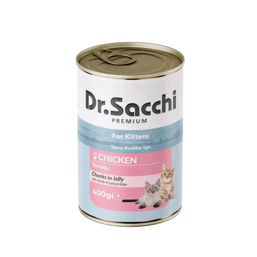 Dr.Sacchi Tavuklu Yavru Kedi Konservesi 400 g paket görseli